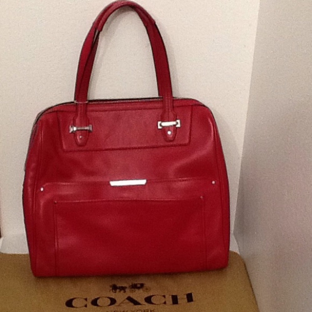 Coach leather tote